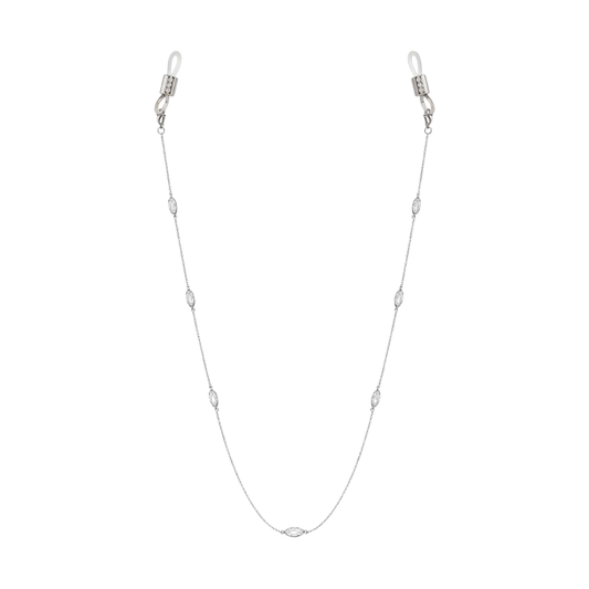 Marquise Cut Moissanite Glasses Chain